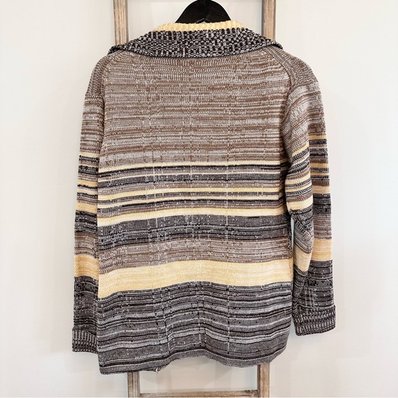 Gimbels Sherwood Classics Vintage Stripe Cardigan Sweater 70’s Size Large - Picture 7 of 11